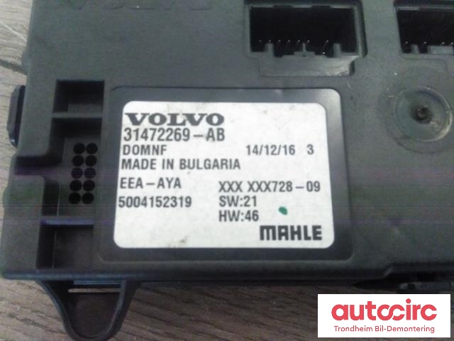 Styreenhet klima/aircondition til Volvo V90 / V90 CC / S90 2016-->>  (MAHLE|31472269-AB|31472269|)
