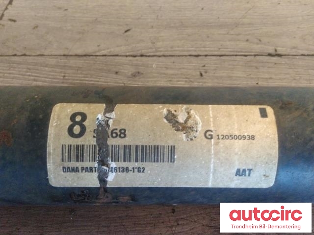 Mellomaksel bakre til Mazda BT-50 2007-2013  (DANA|SA6825100D|)