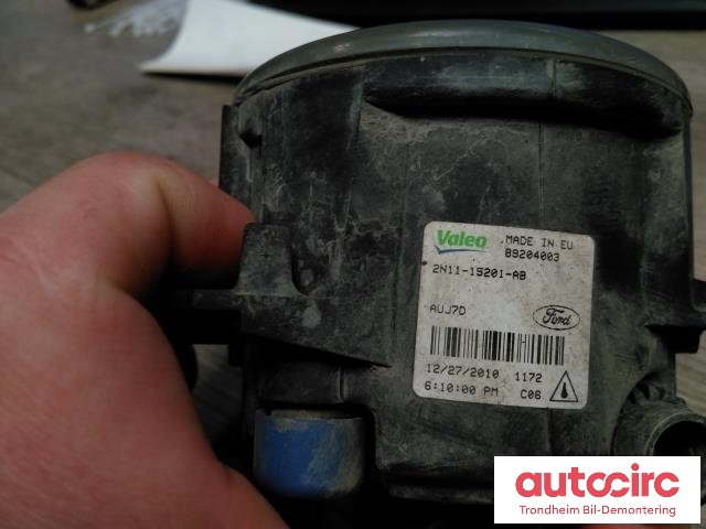 Tåkelykt høyre foran til Ford Transit Connect 2009-2013 (Type I, Fase 2)  (VALEO|2N11-15201-AB|89204003|1209177)
