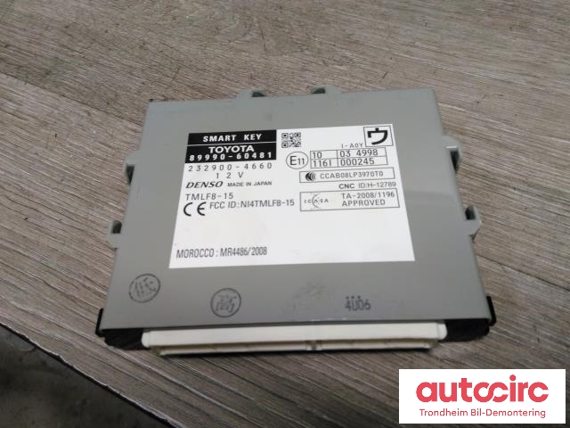Styreenhet nøkkelfri/keyless til Toyota Land Cruiser 150, 2014-->> (Fase 2)  (DENSO|8999060481)