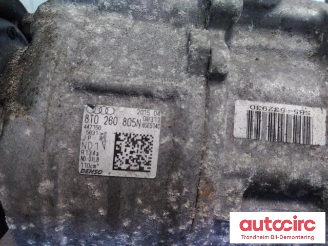 Aircondition kompressor til Audi A4, Allroad 2009-2016 (Type I) (B8) (B8) (DENSO|8T0260805N|)