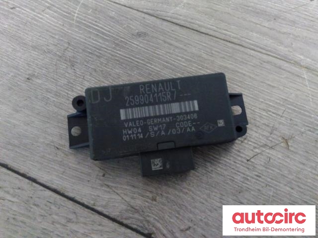 Styreenhet parkering til Renault Captur, 2013-2020 (Type I) (VALEO|259904115R)