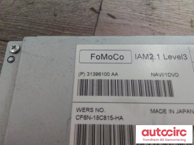Bilstereo CD-veksler til Volvo XC70 2014-2016 (Type II, Fase 2)  (FOMOCO|31396100AA|36051008|)