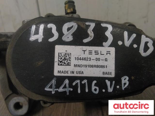 Bremsecaliper venstre bak, elektrisk til Tesla Model 3 2018-2023 (Fase 1) (TESLA|1044623-00-D|)