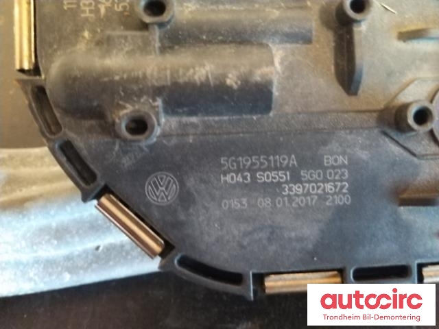 Viskermotor frontrute til VW Golf VII 2012-2017 (Fase 1)  (BOSCH|5G1955119A|1397220692|5G1955023C)