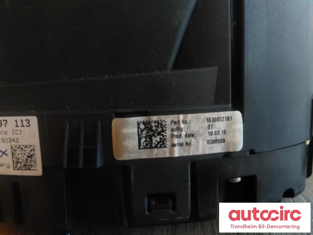 Instrumentpanel til Mercedes CLA 2013-2019 (C117) (C117) (BOSCH|A1179004001|0263697113|A1179007301)