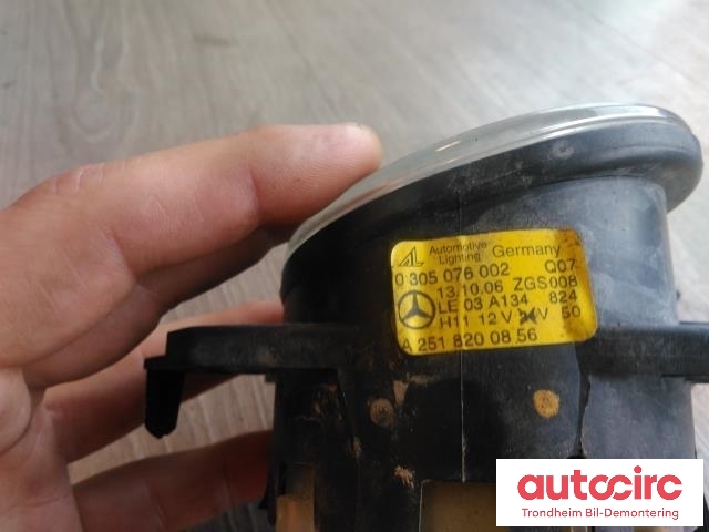 Tåkelykt høyre foran til Mercedes B-Klasse 2005-2008 (Fase 1) (W245) (W245) (AUTOMOTIVE LIGHTING|A2518200856|0305076002|)