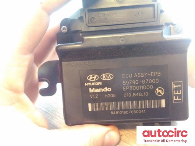 Styreenhet elektrisk parkbrems (EPB - Electric Parking Brake) til Hyundai Ioniq Electric 2016-2019 (Fase 1)  (MANDO|59790-G7000|59790G7000|EP80011000)