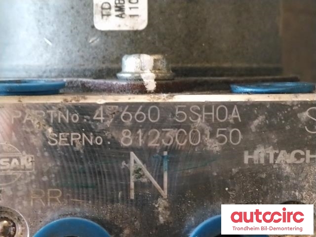 ABS sentral til Nissan Leaf 2018-->> (Type II)  (HITACHI|476605SH0A|476605SH0B|)