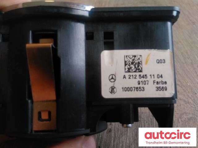 Bryter lys til Mercedes E-Klasse 2009-2013 (Fase 1) (W212) (W212) (..|A2125451104|A 212 545 11 04|)