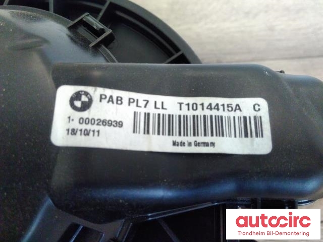 Varmeapparat motor til BMW 1-Serie 2011-2015 (Fase 1) (F20/F21) (F20/F21) (VALEO|T1014415A|9350395|64119350395)