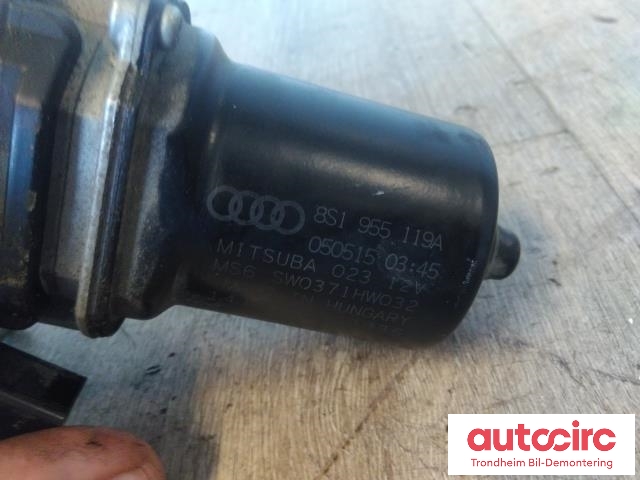 Viskermotor frontrute til Audi TT 2015-->> (Type III) (MITSUBA|8S1955119A|8S1955023|8S1955023B)