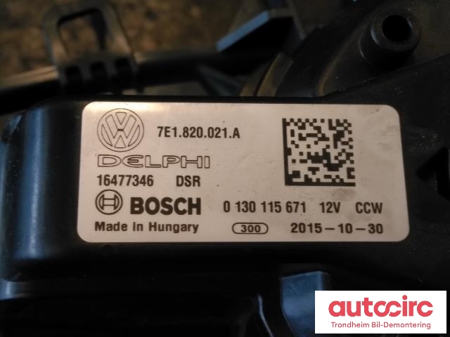 Varmeapparat motor til VW Transporter / Caravelle 2015-2019 (T6) (T6) (BOSCH|7E1820021A|0130115671|)