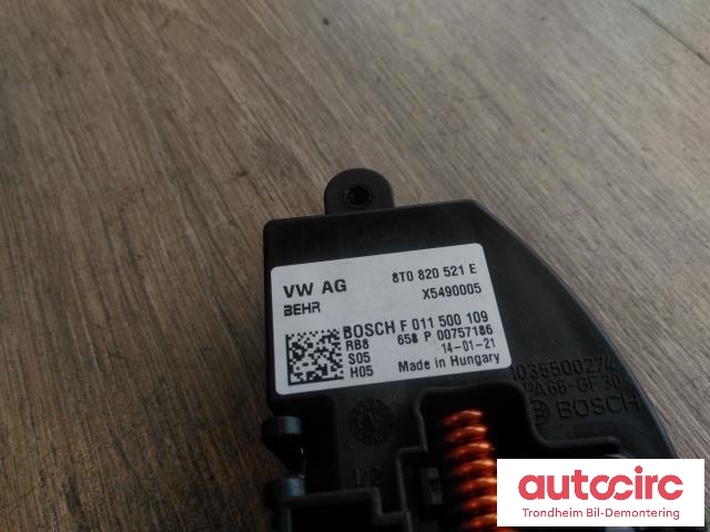 Varmeapparat motstand til Audi A4, Allroad 2009-2016 (Type I) (B8) (B8) (BOSCH|8T0820521E|F011500109|8T0820521G)