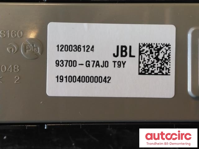 Bryter diverse til Hyundai Ioniq Electric 2019-->> (Fase 2)  (..|93700-G7AJ0-T9Y|93700G7AJ0T9Y|)