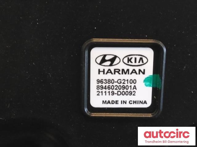 Bilstereo sub-woofer til Hyundai Ioniq Electric 2019-->> (Fase 2)  (HARMAN|96380G2100|96380-G2100|)