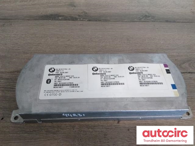 Styreenhet bluetooth til BMW X5, 2007-2013 (E70) (E70) (CONTINENTAL|84109193857)
