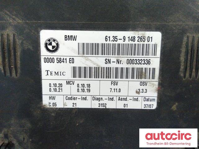 Styreenhet sete til BMW X5 2007-2013 (E70) (E70) (TEMIC|9196936|61359196936|61359148265)
