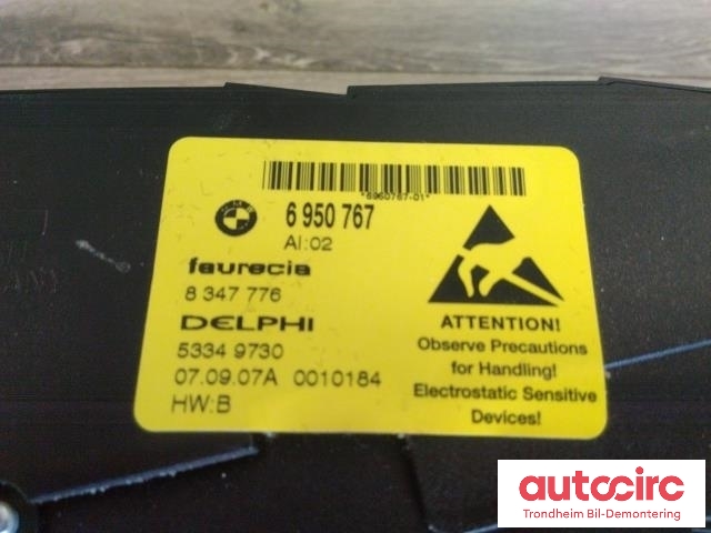 Bryterpanel førersete til BMW X5 2007-2013 (E70) (E70) (DELPHI|61319275061|6950767|53349730)