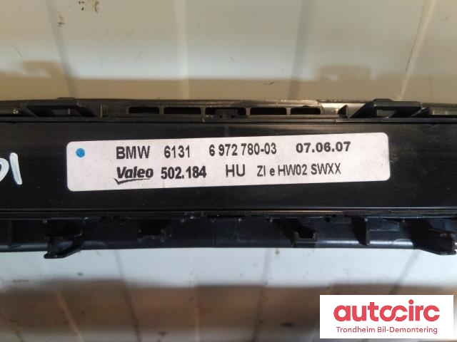 Varmeapparat betjening til BMW X5 2007-2013 (E70) (E70) (VALEO|64119310445|61319180946|114191 10)