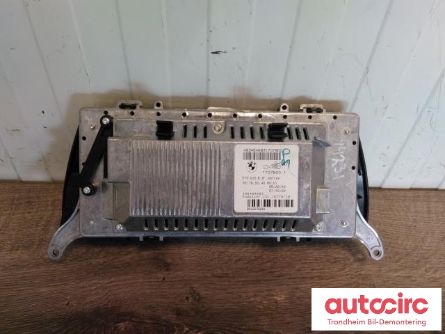 Bilstereo navigasjon skjerm til BMW X5 2007-2013 (E70) (E70) (JOHNSON CONTROLS|65509194064|495464983|1707900-1)
