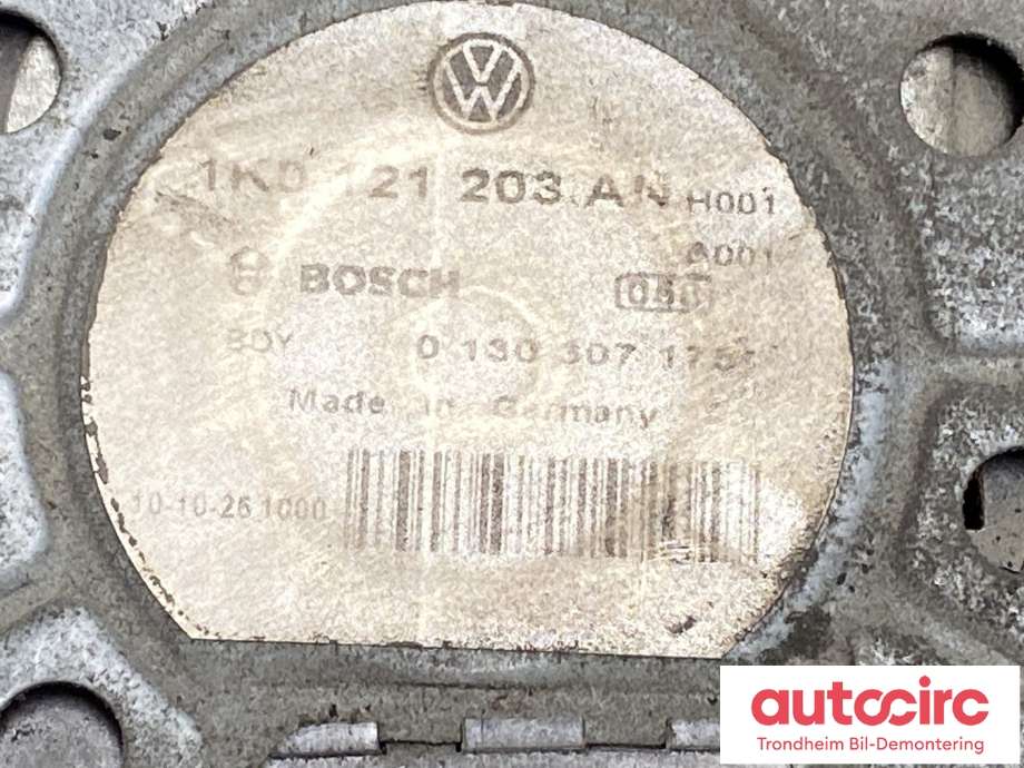 Kjølevifte elektrisk til VW Touran 2010-2015 (Type I, Fase 3) (BOSCH|1K0959455FB|1K0121203AN|1137328616)