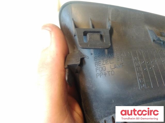 Grill venstre til Mitsubishi ASX 2010-2019  (TÅKELYKTDEKSEL|8321A385|)