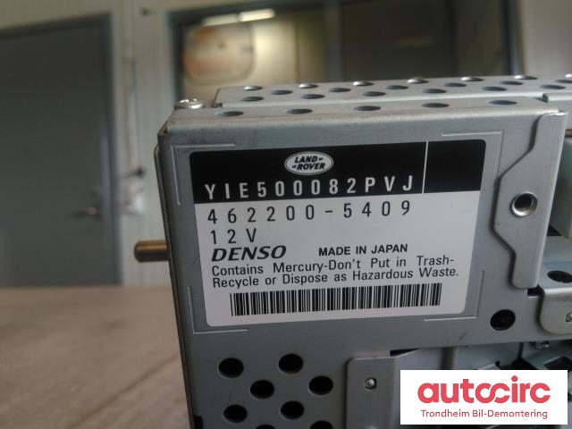 Bilstereo navigasjon skjerm til Land Rover Discovery 2005-2009 (Type III)  (DENSO|YIE500082PVJ|462200-5409|6H2210E889AA8PVJ)