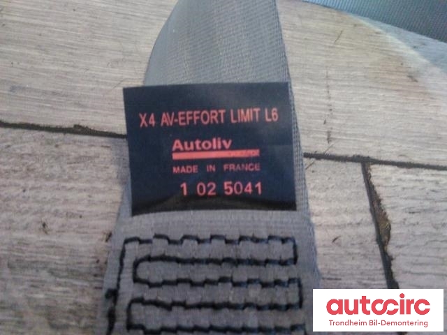 Sikkerhetsbelte foran høyre til Citroën C5 2001-2004 (Type I, Fase 1)  (AUTOLIV|8974TJ|1025041|96371869GW)