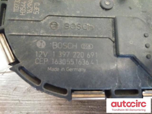 Viskermotor frontrute til VW Passat 2015-2019 (Fase 1) (B8) (B8) (BOSCH|3G1955023D|1397220691|3G1955119A)