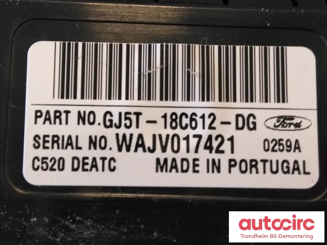 Varmeapparat betjening til Ford Kuga 2013-2019  (FOMOCO|GJ5T-18C612-DG|2312513|GJ5T-18C612-DK)