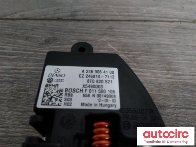 Varmeapparat motstand til Audi RS5 2010-2014  (BEHR|8T0820521|8T0820521G|X5490003)
