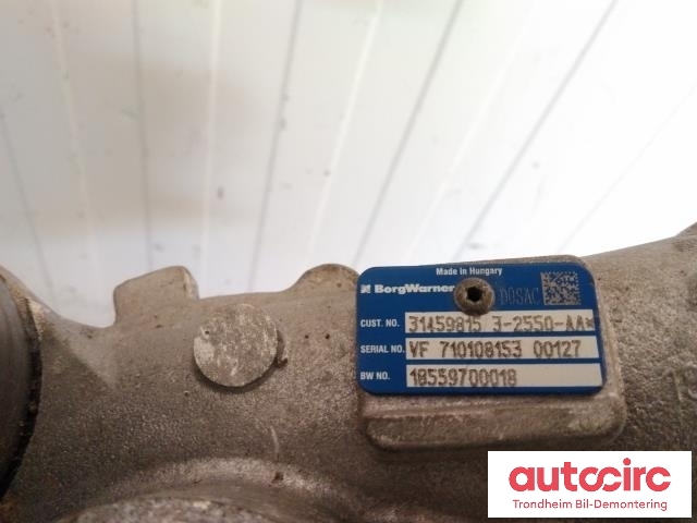 Turbo til Volvo XC60 2017-->> (Type II) (BORGWARNER|36012658|31459815|18559700018)