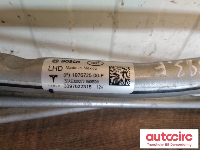 Viskeroverføring til Tesla Model 3 2018-2023 (Fase 1)  (BOSCH|1076725-00-F|3397022315|)