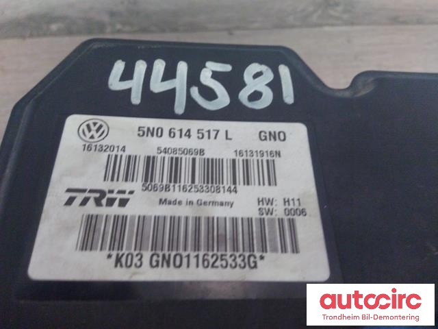 ABS sentral til VW Tiguan 2007-2011 (Type I, Fase 1)  (TRW|16132014|5N0614517L|5N0614517N)