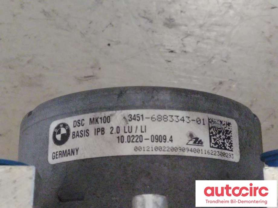 ABS sentral til BMW X1 2015-2022 (F48) (F48) (..|34516883343|34515A272A0|34515A374A7| 10.0220-0909.4)