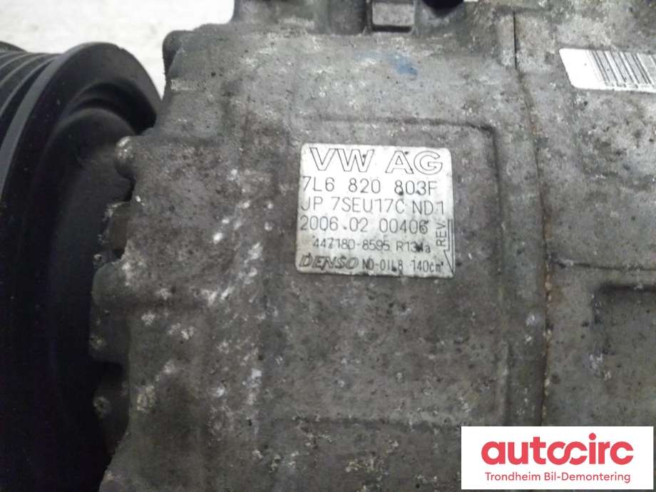 Aircondition kompressor til Audi Q7 2006-2010 (Type I, Fase 1) (DENSO|7L6820803F|7L6820803T|7P0820803N| 447180-8595)
