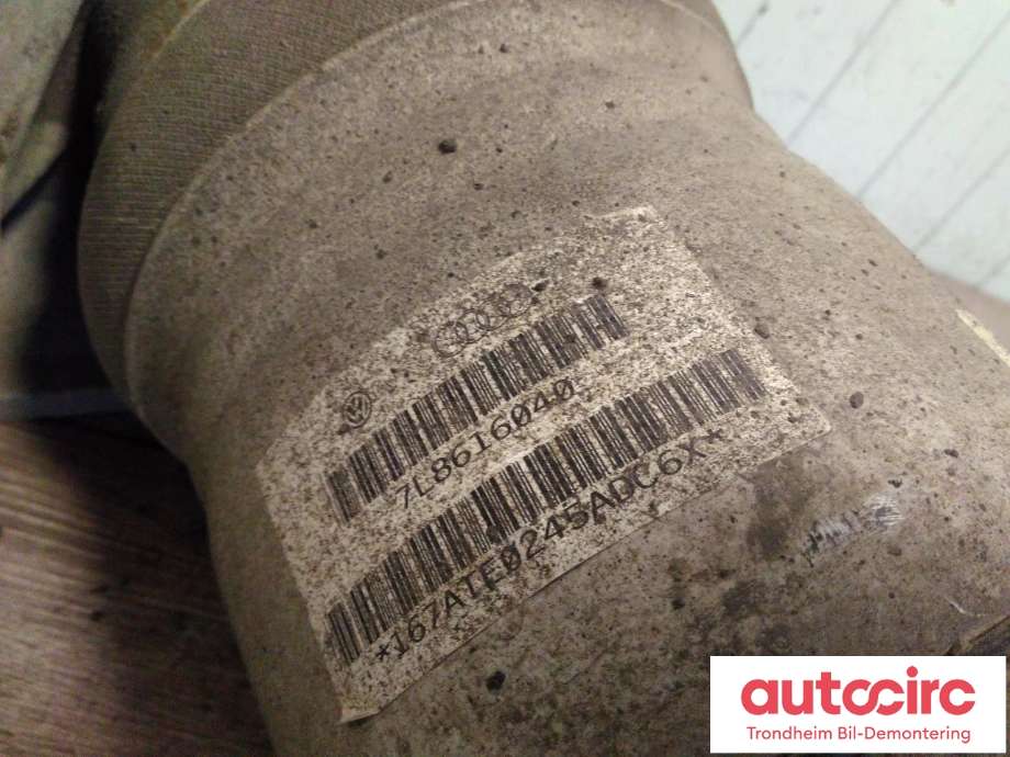 Fjær foran nivå luftpute/belg til Audi Q7 2006-2010 (Type I, Fase 1) (HØYRE|7L8616040|7L8616040D|7L8616040H)