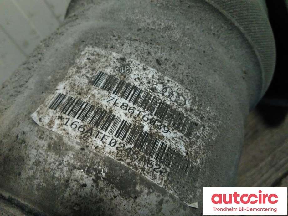 Fjær foran nivå luftpute/belg til Audi Q7 2006-2010 (Type I, Fase 1)  (VENSTRE|7L8616039|7L8616039D|7L8616039H)