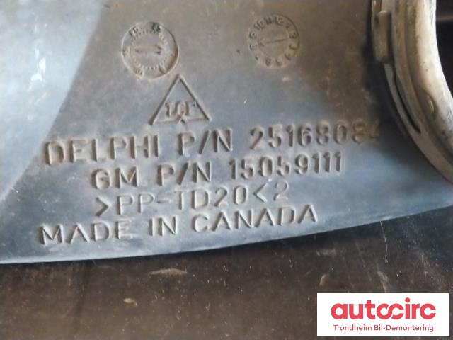 Luftslange innsug til Chevrolet Suburban 2002-2006  (DELPHI|15059111|25168084|)