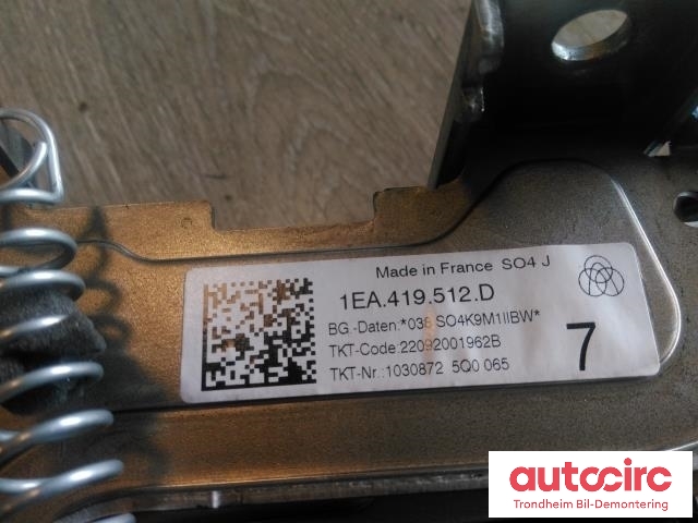 Rattaksel til VW ID.3 2020-->>  (..|1EA419512D|1EA905861|1EA419512F)
