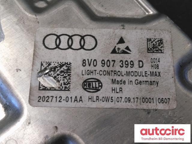 Styreenhet LED til VW Golf VII 2017-2020 (Fase 2) (HELLA|8V0907399D|202712-01AA|)