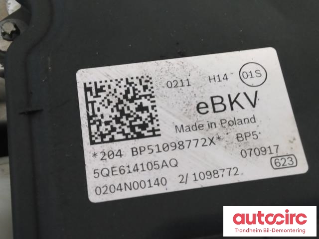Bremsekraft-forsterker til VW Golf VII 2017-2020 (Fase 2)  (EBKV|5QE614105AT|5QE614105AQ|)