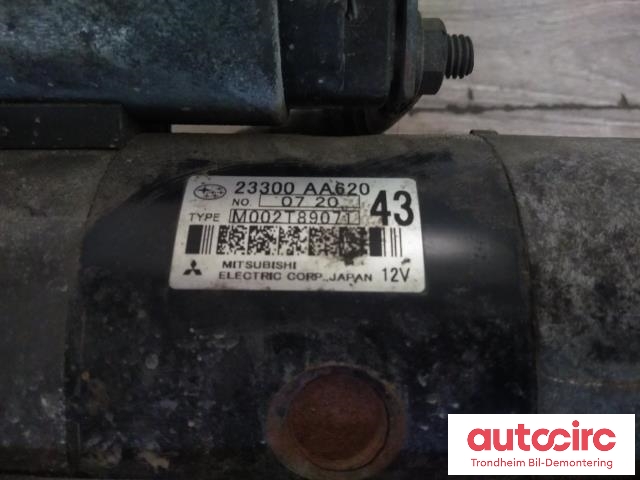 Starter diesel til Subaru Forester 2008-2013 (Type III)  (MITSUBISHI ELECTRIC|23300AA620|M002T89071|)