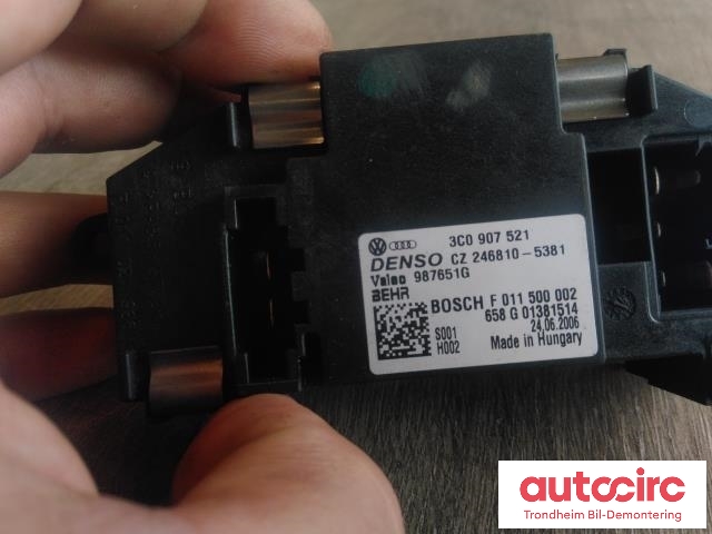 Varmeapparat motstand til VW Touran 2003-2006 (Type I, Fase 1)  (BOSCH|3C0907521|F011500002|3C0907521G)