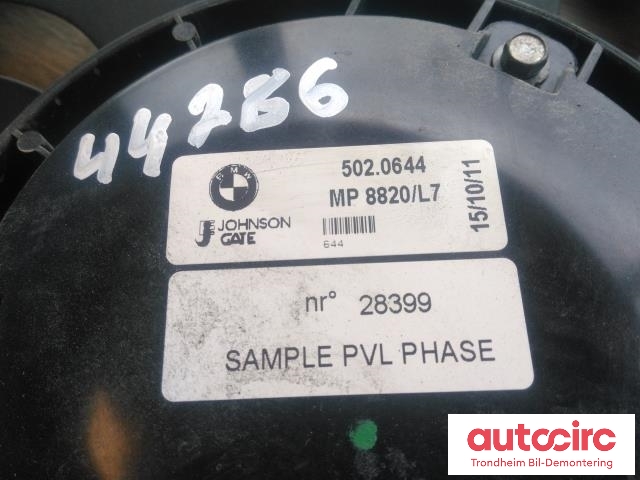 Kjølevifte elektrisk til BMW 1-Serie 2011-2015 (Fase 1) (F20/F21) (F20/F21) (VALEO|7640508|17427640508|5020644)