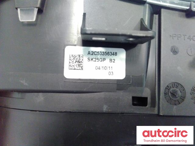 Instrumentpanel til Škoda Roomster 2010-2015 (Fase 2)  (VDO|A2C53425969|A2C53356348|5J0920841D)