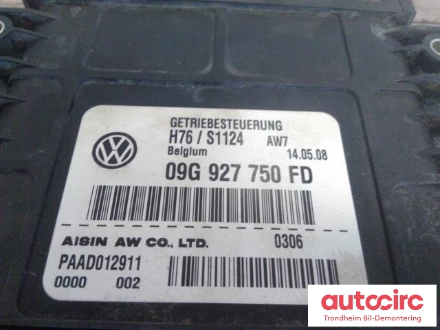 Styreenhet girkasse til VW Tiguan 2007-2011 (Type I, Fase 1)  (AISIN|09G927750FD|09G 927 750 FD|)