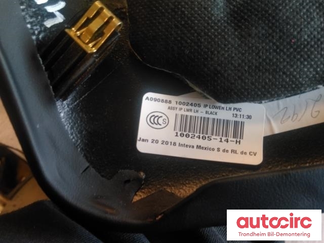 Dashbord diverse til Tesla Model X 2016-->> (DEKSEL UNDER RATT|1002405-14-H|)