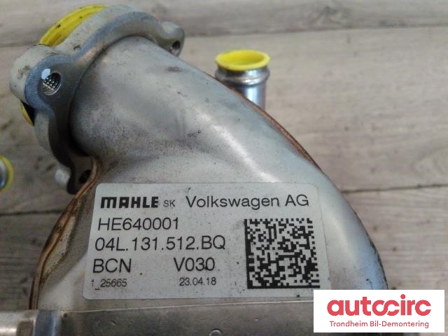 EGR-kjøler til Škoda Octavia 2017-2020 (Type III, Fase 2)  (MAHLE|HE640001|04L131512BQ|)